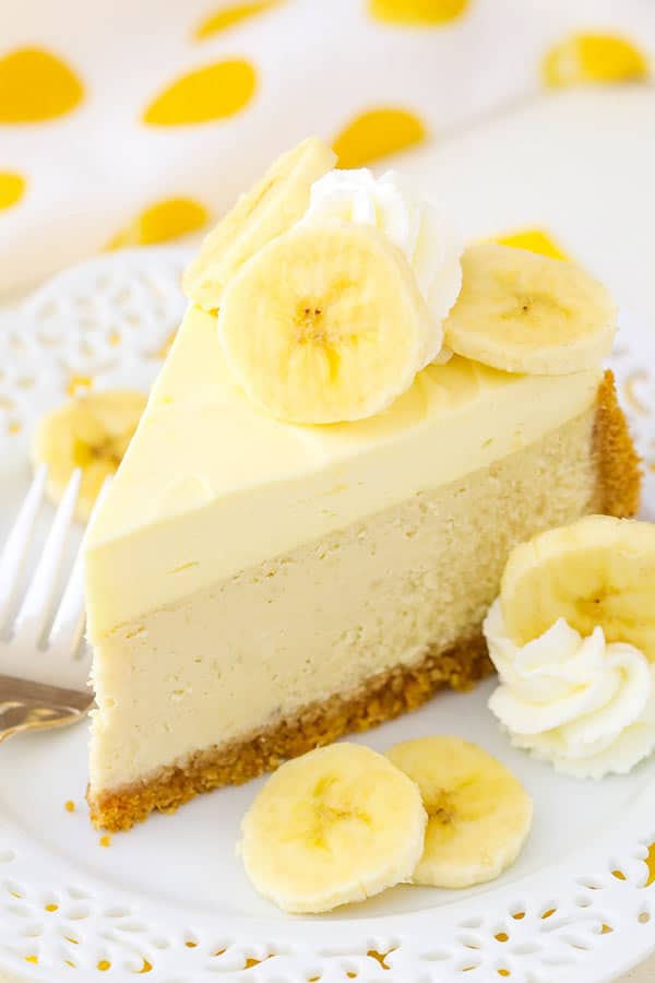 Banana Cream Cheesecake slice