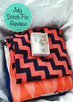 July Stitch Fix outfit in box